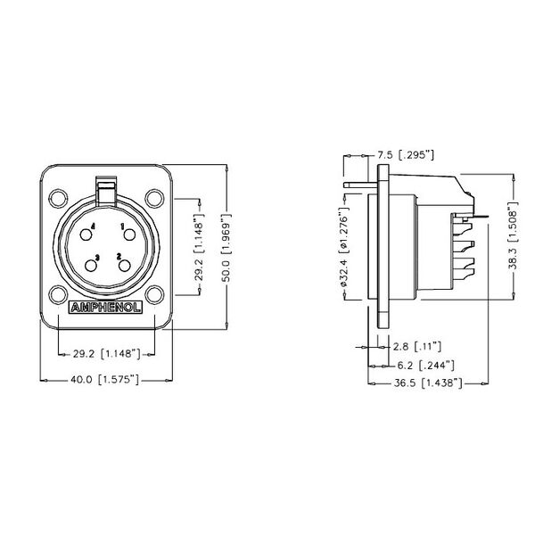 Разъем Amphenol AP-6-21 артикул A121713-1-2