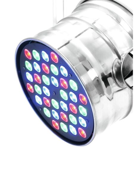 Световое оборудование Eurolite LED PAR-64 RGB 36x1W short silver артикул A107842-1-3