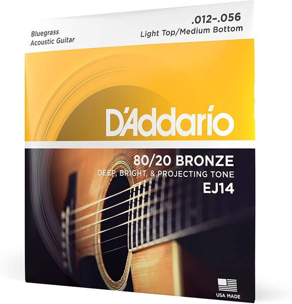 Струны D'Addario EJ14 80/20 BRONZE ACOUSTIC GUITAR STRINGS, LIGHT TOP/MEDIUM BOTTOM/BLUEGRASS артикул A153717-1 в интернет-магазине «HiFi-Trade»