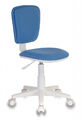 Кресло Бюрократ CH-W204NX/26-24 (Children chair CH-W204NX blue 26-24 cross plastic plastik белый) артикул A148293-1-1