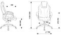 Кресло Zombie VIKING 3 AERO BLACK (Game chair VIKING 3 AERO Edition black textile/eco.leather cross plastic) артикул A148201-1-5