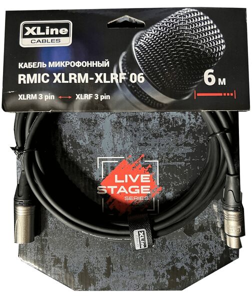 Кабель микрофонный Xline Cables RMIC XLRM-XLRF 06 артикул A160908-1 в интернет-магазине «HiFi-Trade»