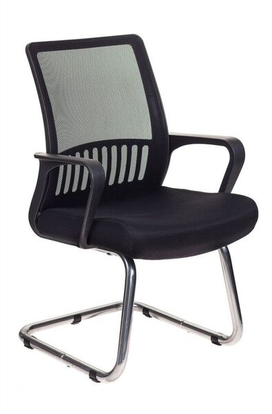 Кресло Бюрократ MC-209/B/TW-11 (Office chair MC-209 black TW-01 TW-11 mesh/fabric runners metal хром) артикул A148260-1