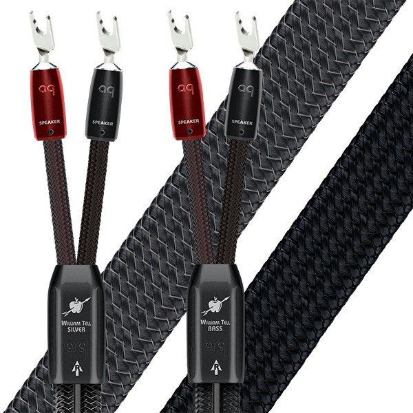 Акустический кабель AudioQuest William Tell Silver Treble + William Tell Bass BiWire Spade 1.5m артикул A120338-1 в интернет-магазине «HiFi-Trade»