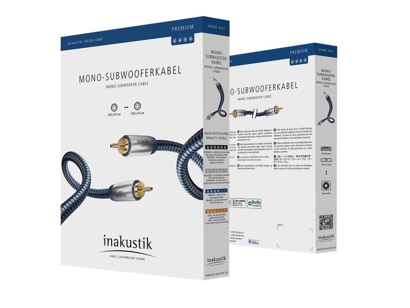 Кабель межблочный In-Akustik Premium Mono Sub Cable 5.0m #00408051 артикул A111555-1-2