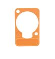 Подложка под панельные разъем Neutrik DSS-ORANGE артикул A142272-1-1