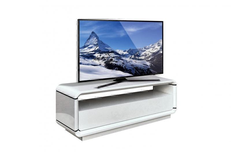 Тумбы под телевизор Caffe Collezione Opus Uno белый лак артикул X33959456-1