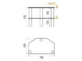 Тумбы под телевизор Металлдизайн (Metaldesign) MD Flatform TV 01 дымчатое стекло-хром артикул X33963917-1-2