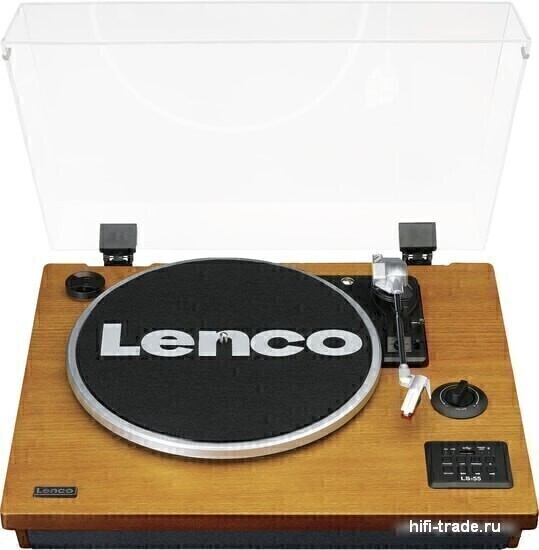 Lenco LS-55WA Виниловый проигрыватель  c винтажным дизайном с возможностью оцифровки виниловых пластинок артикул T355393-1