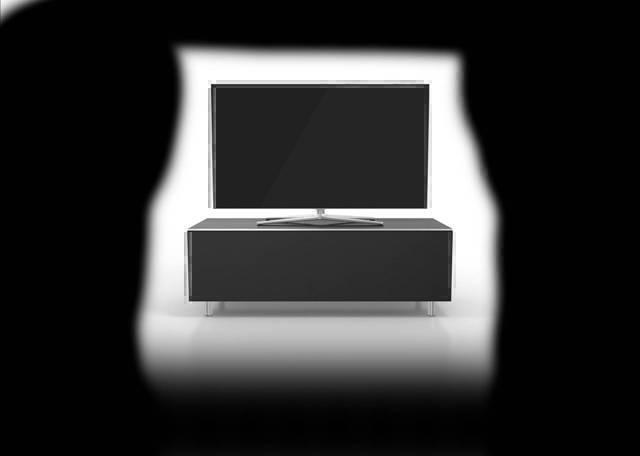 Тумбы под телевизор Just Racks JRL 1101 черное стекло-черный артикул X33942386-1