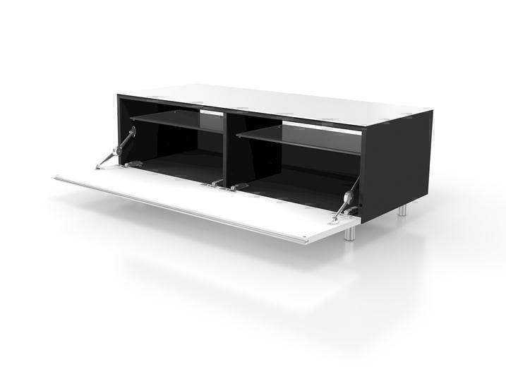 Тумбы под телевизор Just Racks JRL1100-R белое стекло-белый артикул X33942357-1