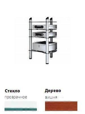 Стойки под аппаратуру Spectral KN 3 прозрачное стекло-вишня артикул X33945902-1