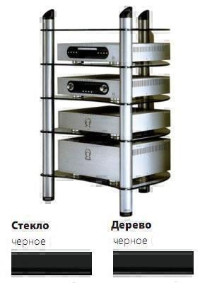 Стойки под аппаратуру Spectral KN 5 черное стекло-черный артикул X33945787-1