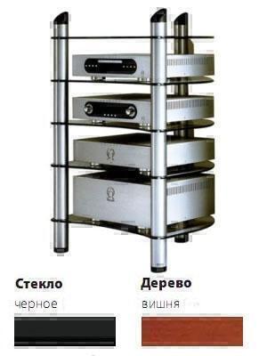Стойки под аппаратуру Spectral KN 5 черное стекло-вишня артикул X33945798-1