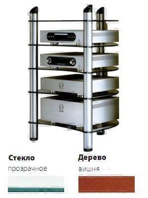 Стойки под аппаратуру Spectral KN 5 прозрачное стекло-вишня артикул X33945832-1