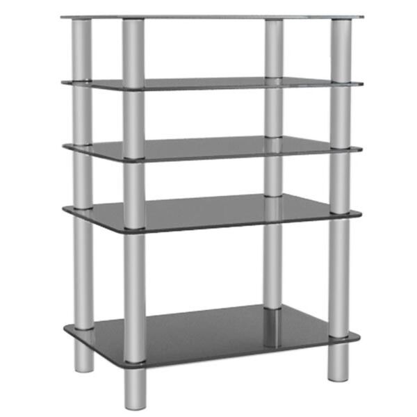 Стойки под аппаратуру Металлдизайн (Metaldesign) MD 108-4 дымчатое стекло-серебристый артикул X33965973-1-2