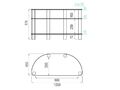 Тумбы под телевизор Металлдизайн (Metaldesign) MD 402 slim дымчатое стекло-хром артикул X33965366-1-2