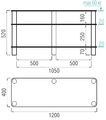 Тумбы под телевизор Metaldesign MD 505 plazma дымчатое стекло-серебристый артикул X33964705-1-2