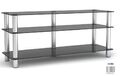 Тумбы под телевизор Metaldesign MD 505 plazma дымчатое стекло-серебристый артикул X33964705-1-1