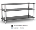 Metaldesign MD 507 plazma хромированные ножки - матовое стекло Тумба под телевизор артикул X33964525-1-1