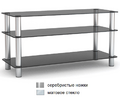 Metaldesign MD 507 plazma серебристые ножки - матовое стекло Тумба под телевизор артикул X33964536-1-1