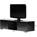 Metaldesign MD 508.1812 Planima дымчатое стекло-чёрный, Тумба под телевизор артикул X33964457-1-2