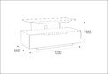 Тумбы под телевизор Metaldesign MD 552 Planima дымчатое стекло-черный корпус-черная фурнитура артикул X33964053-1-3