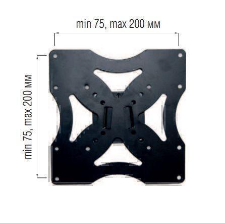 Крепления для телевизоров Металлдизайн (Metaldesign) MD 3012 черный артикул X33927368-1