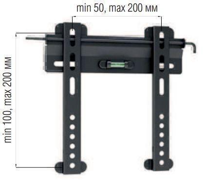 Крепления для телевизоров Металлдизайн (Metaldesign) MD 3112 UltraSlim черный артикул X33930107-1