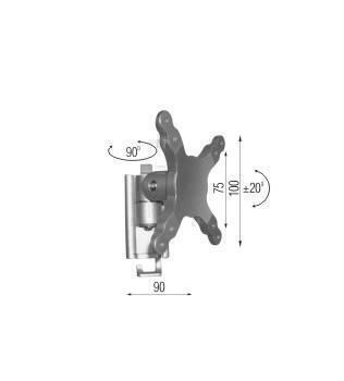 Крепления для телевизоров Металлдизайн (Metaldesign) MD 317 черный артикул X33930002-1-2