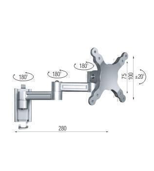 Крепления для телевизоров Металлдизайн (Metaldesign) MD 319 черный артикул X33929964-1-2