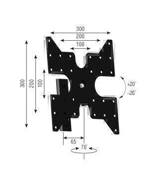 Крепления для телевизоров Металлдизайн (Metaldesign) MD 3401 черный артикул X33929485-1
