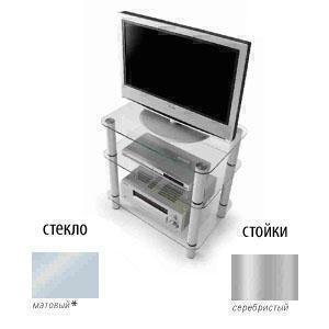 Metaldesign MD 108-3 матовое стекло-серебристый, Тумба под телевизор артикул X33965535-1