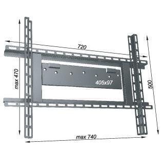 Крепления для телевизоров Металлдизайн (Metaldesign) MD 310 серебристый артикул X33930179-1