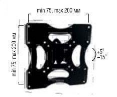 Крепления для телевизоров Металлдизайн (Metaldesign) MD 3212 черный артикул X33929893-1