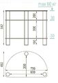 Тумбы под телевизор Металлдизайн (Metaldesign) MD 401 slim дымчатое стекло-хром артикул X33965460-1-2