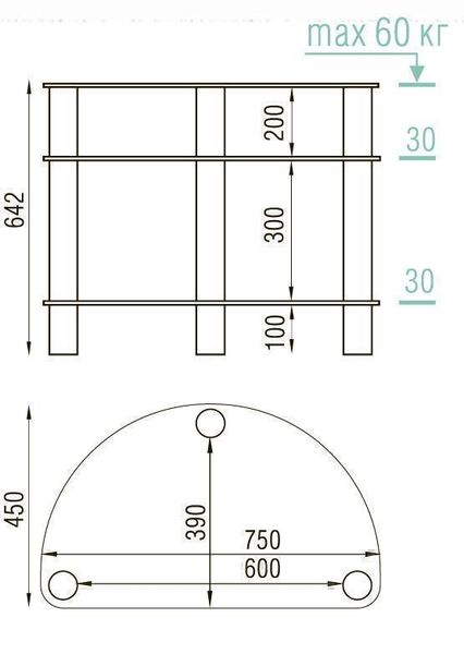 Тумбы под телевизор Металлдизайн (Metaldesign) MD 401 slim дымчатое стекло-хром артикул X33965460-1-2