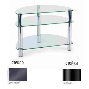 Тумбы под телевизор Металлдизайн (Metaldesign) MD 401 slim дымчатое стекло-чёрный артикул X33965450-1