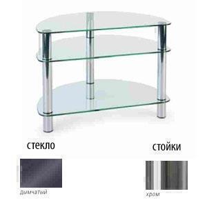 Тумбы под телевизор Металлдизайн (Metaldesign) MD 401 slim дымчатое стекло-хром артикул X33965460-1