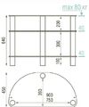 Тумбы под телевизор Металлдизайн (Metaldesign) MD 404 slim дымчатое стекло-хром артикул X33965162-1-2
