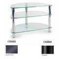 Тумбы под телевизор Металлдизайн (Metaldesign) MD 404 slim дымчатое стекло-чёрный артикул X33965151-1-1