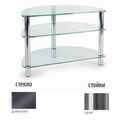 Тумбы под телевизор Металлдизайн (Metaldesign) MD 404 slim дымчатое стекло-хром артикул X33965162-1-1