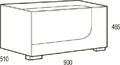 Тумбы под телевизор Металлдизайн (Metaldesign) MD 406.0912 Planima дымчатое стекло-чёрный артикул X33965068-1-2