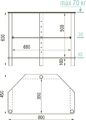 Тумбы под телевизор Металлдизайн (Metaldesign) MD 412 slim дымчатое стекло-хром артикул X33965038-1-2