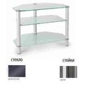 Тумбы под телевизор Металлдизайн (Metaldesign) MD 412 slim дымчатое стекло-хром артикул X33965038-1-1