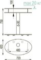 Тумбы под телевизор Металлдизайн (Metaldesign) MD 415-750 дымчатое стекло-алюминий артикул X33964916-1-2