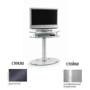 Тумбы под телевизор Металлдизайн (Metaldesign) MD 415-750 дымчатое стекло-алюминий артикул X33964916-1