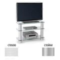 Metaldesign MD 420 алюминиевые ножки, матовое стекло, Тумба под телевизор артикул X33964895-1-1