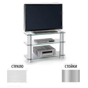 Metaldesign MD 420 алюминиевые ножки, матовое стекло, Тумба под телевизор артикул X33964895-1