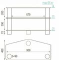 Тумбы под телевизор Металлдизайн (Metaldesign) MD 420 дымчатое стекло-алюминий артикул X33964905-1-2